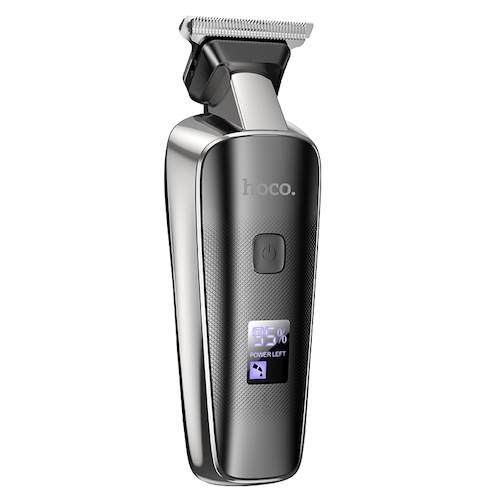 Hoco Rechargeable Electric Hair Trimmer with Digital Battery Display – Black